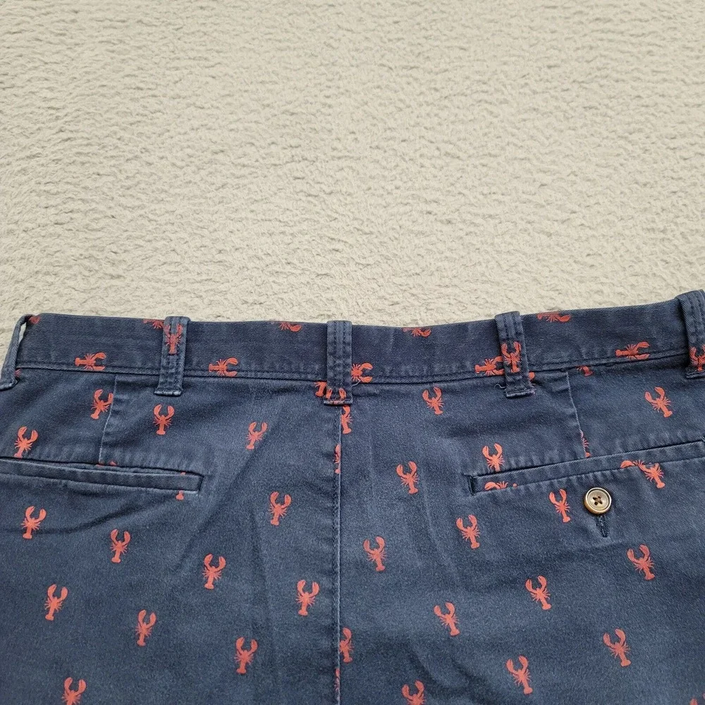 J. Crew Shorts Mens 34 Blue‎ Lobsters All Over Print 9